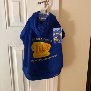Gilmore Girls Luke’s Diner You Need Coffee Pet Hoodie Sweatshirt Size Medium